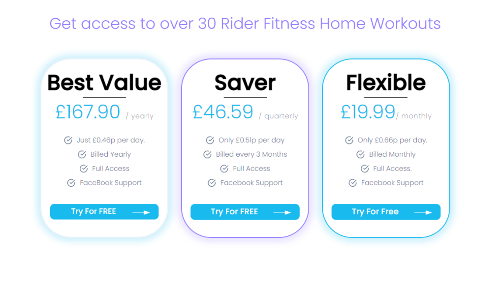 Horse Rider Exercises Subscription Plans