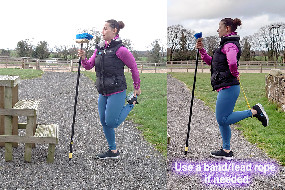Quad Stretch for horse riders - - Prevent Knee Pain when Riding