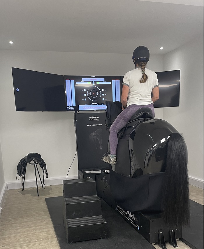 Racewood Simulator Rider Performance Session with Sally Toye